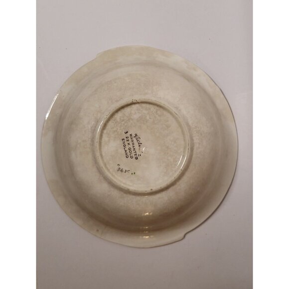 Vintage Antique Victoria China Warranted 22 Kt Gold 10” Bowl - Picture 8 of 11